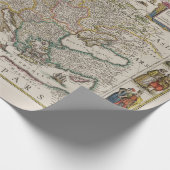 Historische kaart van middeleeuws Europa (door Wil Cadeaupapier (Hoek)