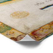 Historische kaart van New York City (1664) Poster (Hoek)