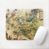 HISTORISCHE KAART VAN POLEN 1939 MOUSEPAD MUISMAT (Met muis)