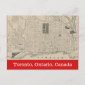 Historische,  kaart van Toronto, Canada (Voorkant)