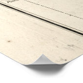 Historische kaart van Venetië, Italië (1763) Poster (Hoek)