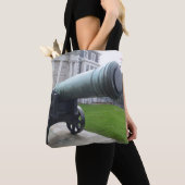 Historische kanon Canvas tas (Dichtbij)