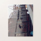 Historische kanonnen op Tall Ship Legpuzzel (Verticaal)