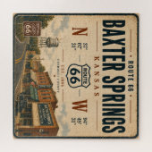 Historische Kansas Route 66-erfgoed Legpuzzel (Horizontaal)