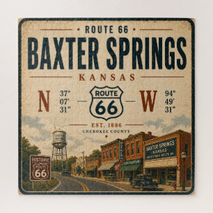 Historische Kansas Route 66-erfgoed Legpuzzel