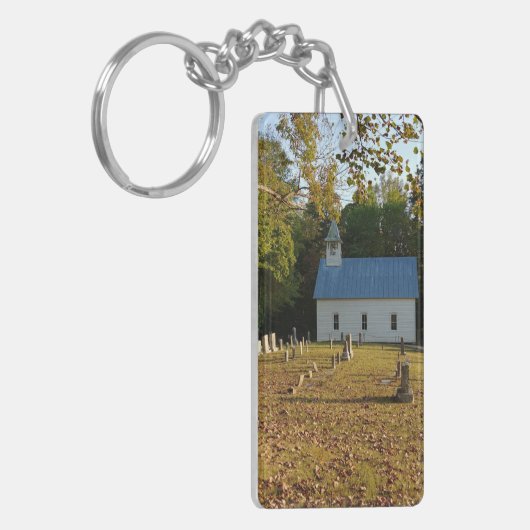 Historische kerk en begraafplaats sleutelhanger (Voorkant Links)