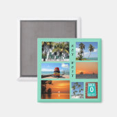 Historische Key West, Florida magneet (Voorkant / Achterkant)