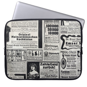 Historische Kiev: 1917 Krantenillustratie Laptop Sleeve