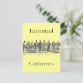 Historische kostuums briefkaart (Staand voorkant)