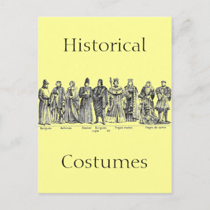 Historische kostuums briefkaart