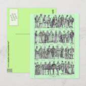 Historische kostuums briefkaart (Voorkant / Achterkant)