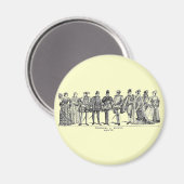 Historische kostuums magneet (Voorkant / Achterkant)
