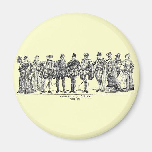 Historische kostuums magneet (Voorkant)