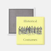 Historische kostuums magneet (Voorkant / Achterkant)