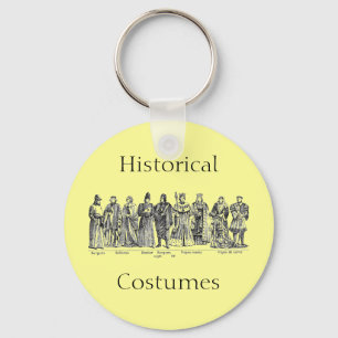 Historische kostuums sleutelhanger
