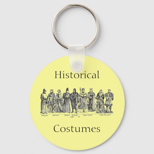 Historische kostuums sleutelhanger (Voorkant)