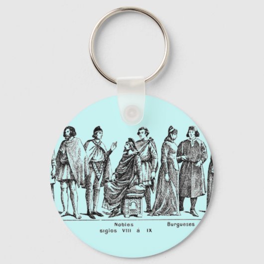 Historische kostuums sleutelhanger (Voorkant)