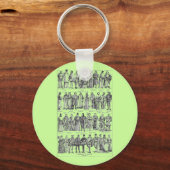 Historische kostuums sleutelhanger (Voorkant)