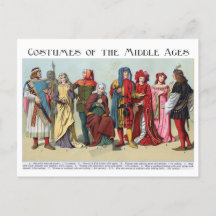 Historische kostuums uit de Middeleeuwen