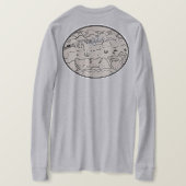 Historische Kuststad, Bergen & Zeilschepen T-shirt (Design achterkant)