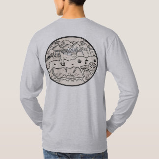 Historische Kuststad, Bergen & Zeilschepen T-shirt