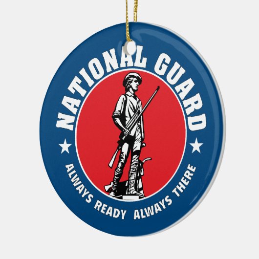 Historische Logo van de Nationale Garde Keramisch Ornament (Links)