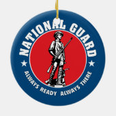 Historische Logo van de Nationale Garde Keramisch Ornament (Achterkant)