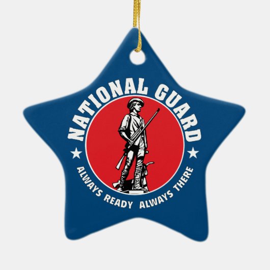 Historische Logo van de Nationale Garde Keramisch Ornament (Achterkant)