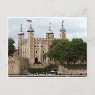 Historische Londense Tower, Engeland Briefkaart