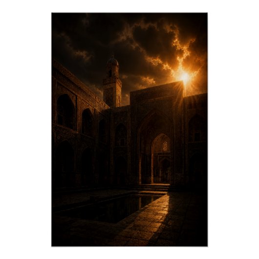 Historische Madrasa-binnenplaats poster (Voorkant)