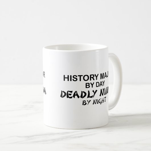 Historische majoor Deadly Ninja Koffiemok (Voorkant rechts)