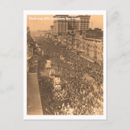 Historische Mardi Gras New Orleans 1925 foto Briefkaart