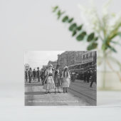 Historische Mardi Gras New Orleans Foto Briefkaart (Staand voorkant)