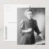 historische Marie Curie-foto Briefkaart (Voorkant / Achterkant)