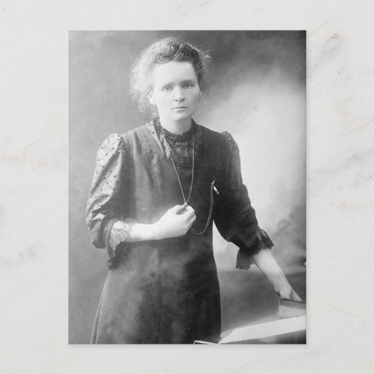 historische Marie Curie-foto Briefkaart (Voorkant)