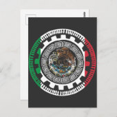 Historische Mexicaanse Aztec Mexico Maya Calendar Briefkaart (Voorkant / Achterkant)