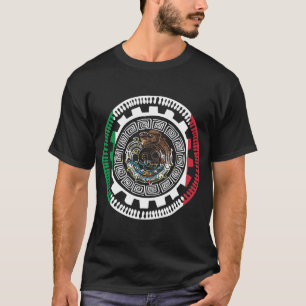 Historische Mexicaanse Aztec Mexico Maya Calendar T-shirt