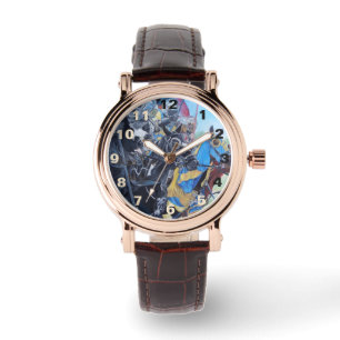 historische middeleeuwse ridders over paarden horloge