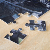 historische middeleeuwse ridders over paarden legpuzzel (Zijkant)