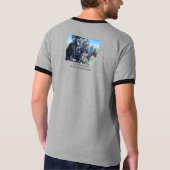 historische middeleeuwse ridders over paarden t-shirt (Achterkant)