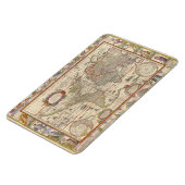 Historische middeleeuwse Wereldkaart (door Willem  Magneet (Linkerzijde)