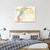 Historische militaire kaarten van Venezuela Canvas Afdruk (Insitu (Slaapkamer))