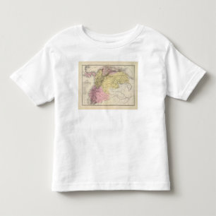 Historische militaire kaarten van Venezuela Kinder Shirts