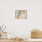 Historische militaire kaarten van Venezuela Poster (Keuken)