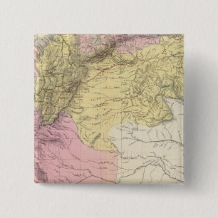 Historische militaire kaarten van Venezuela Vierkante Button 5,1 Cm