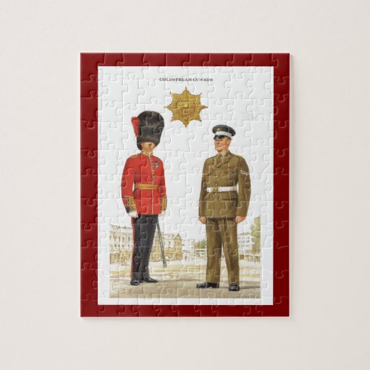 Historische militaire uniformen, coldstream Guards Legpuzzel (Verticaal)