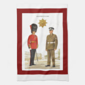 Historische militaire uniformen, coldstream Guards Theedoek (Verticaal)