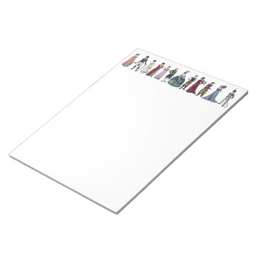 Historische Mode van Regency Historische Kunst - G Notitieblok (Schuin)