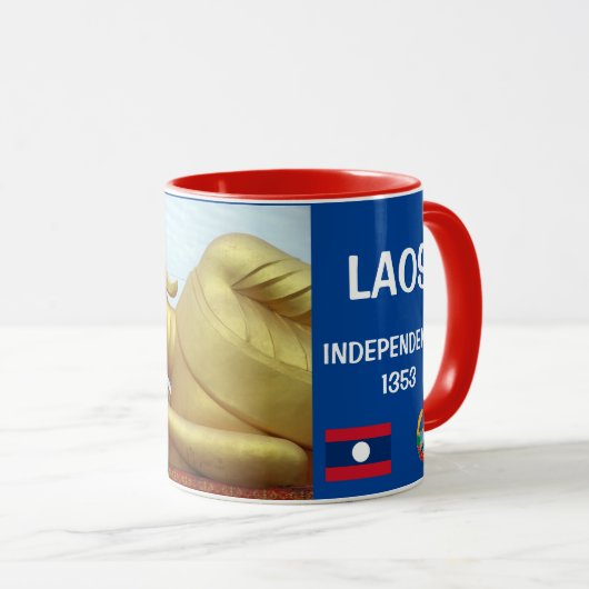 Historische Mok Laos Independence (Voorkant rechts)