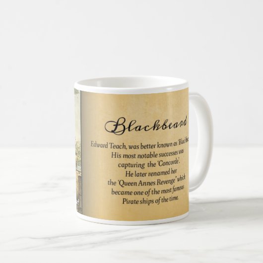 Historische Mok van Blackbeard (Voorkant rechts)